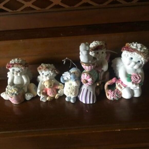 Vintage Dreamsicles Cherub Figurines Collection Hand-Painted Whimsy - Picture 1 of 8